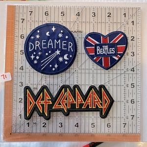 Def Leppard. Dreamer. And the Beatles. Iron on patch